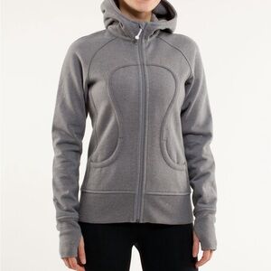 Lululemon Scuba Hoodie *Sparkle Heathered Grey Luon Size 8